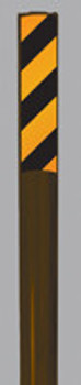 MARKER STAKES WITH Stickers Decal Yellow Single-Sided Stake BROWN 1/Each - FMK834BRYL