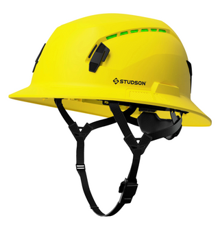 Studson SHK-1 Vented Full Brim Class C Type II - Yellow Safety Helmet