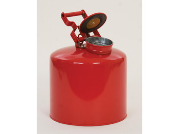 Eagle Disposal Can Safety Can - Galvanized Steel - 5 Gallon - Flame Arrester - Red - 1425