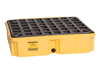 Eagle Modular Spill Platforms - 1 Drum - With Drain - Yellow - 1633D