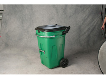 Eagle e-CART Wheeled Industrial Waste Container - 65 Gallon - Green - 1696GN