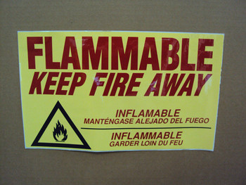 Eagle Small FLAMMABLE Label - C97S