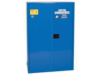 Eagle Acid and Corrosive Metal Safety Cabinet - 45 Gallon - 2 Shelves - 2 Door - Self Close - Blue - CRA4510X