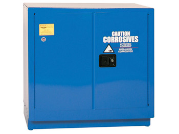 Eagle Under Counter Acid and Corrosive Metal Safety Cabinet - 22 Gallon - 1 Shelf - 2 Door - Manual - Blue - CRA71X