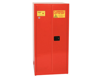 Eagle Paint and Ink Safety Cabinet - 96 Gallon - 5 Shelves - 2 Door - Self Close - Red - PI6010X