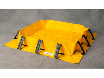 Eagle Talon Spill Berm - 10'x10'x8" - 501 Gallon Spill Capacity - Yellow - T8403