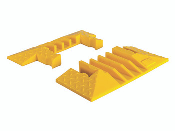 Cable Protector - Yellow Jacket - 4-Ch - 1.25" - End Boot Pair - Dog Bone - Yellow - 65 - 200 Lb Load - YJ4EB-125-Y