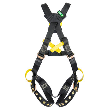 MSA Workman Arc Flash Crossover Harness w/Back & Side Web Loops - Tongue Buckle leg straps - BELAY LOOPS - Standard (STD) - 10162686