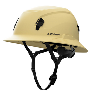 Studson SHK-1 Non-Vented Full Brim Class E Type II - Khaki Safety Helmet