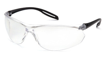 Pyramex Neshoba Black Temple/Clear H2X Anti-Fog Lens Safety Eyewear