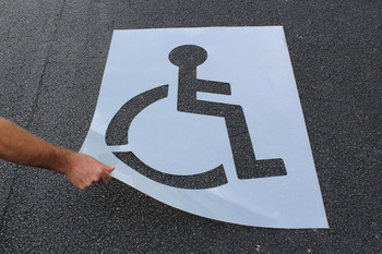 Parking Symbol Stencil: Handicapped 1/Each - FMS258