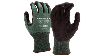 Pyramex GL606DP Nitrile 18G Dots Thumb Saddle Cut Level A3