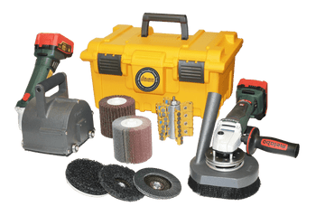 Aargo Cordless 4 inch Rotopeen Kit with 5 inch Sander Kit - 904186