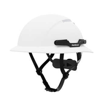 Hardknock Resolve - Full Brim - Class C - Type 2 Safety Helmet - Vented - White - 100-0-100