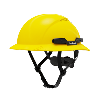 Hardknock Resolve - Full Brim - Class C - Type 2 Safety Helmet - Vented - Yellow - 100-0-730