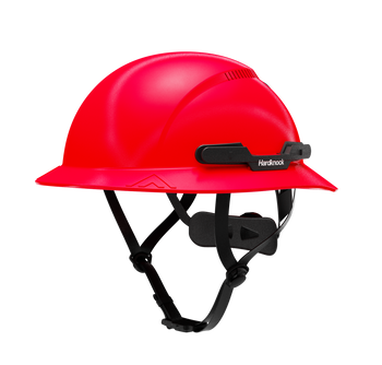 Hardknock Resolve - Full Brim - Class C - Type 2 Safety Helmet - Vented - Red - 100-0-610