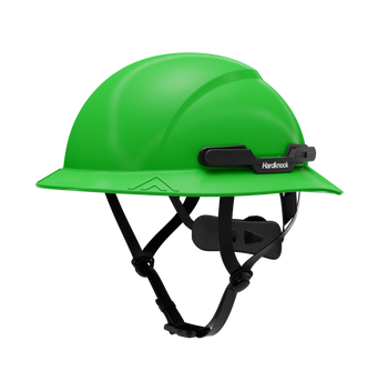 Hardknock Resolve - Full Brim - Class G,C,E - Type 2 Safety Helmet - Non-Vented - Green - 105-0-310