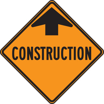 CANADIAN CONTRUCTION SIGN - CONSTRUCTION AHEAD 30" x 30" DG High Prism 1/Each - FRC220DP