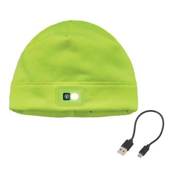 Ergodyne N-Ferno 6804 Skull Cap Winter Hat with LED Lights