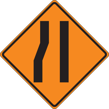 Roll-Up Construction Sign: Merge Right Lane (Symbol) 36" x 36" Diamond Grade 1/Each - FRC311DG