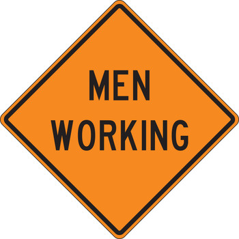 Rigid Construction Sign: Men Working 48" x 48" High Intensity Prismatic 1/Each - FRK472HP