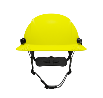 Hardknock Resolve - Full Brim - Class G,C,E - Type 2 Safety Helmet - Non-Vented - Neon Yellow - 105-0-740