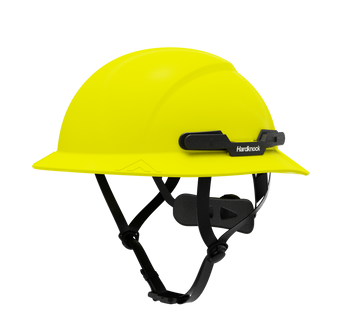 Hardknock Resolve - Full Brim - Class G,C,E - Type 2 Safety Helmet - Non-Vented - Neon Yellow - 105-0-740