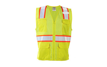 ML Kishigo Class 2 Lime Women'S All Mesh Contrast Vest