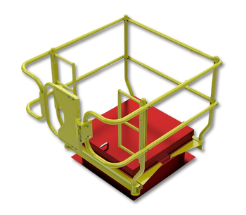 Leading Edge Safety Roof Hatch Rail System For 48" X 40-71" Hatches - PRS-RH-48X40-71-ASM