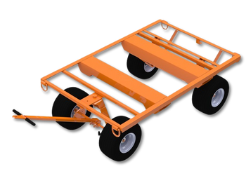 Leading Edge Safety Heavy Duty Flat Material Cart - MC-000-48-15-ASM