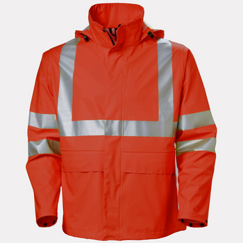 Helly Hansen Workwear Alta Hi Vis Waterproof Rain Jacket ANSI - 70266