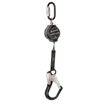 Safewaze Latitude Pro 7' Single Web SRL: Triple Lock Carabiner, Alu Rebar Hook - 018-5011