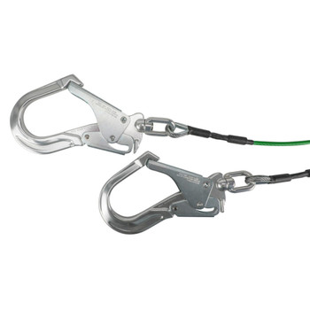 Safewaze Leading Edge 6' Energy Absorbing Lanyard: Dual Leg, Swivel Rebar - 019-2016