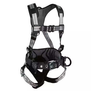 Safewaze PRO+ Slate Construction Harness: Alu 3D, Alu QC Chest, TB Legs (3X) - 020-1194