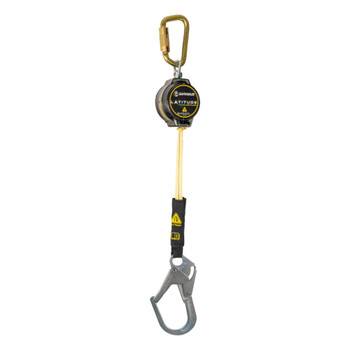 Safewaze Latitude Pro Arc Flash 7' Single Web SRL: Steel Carabiner, Rebar Hook - 020-5201