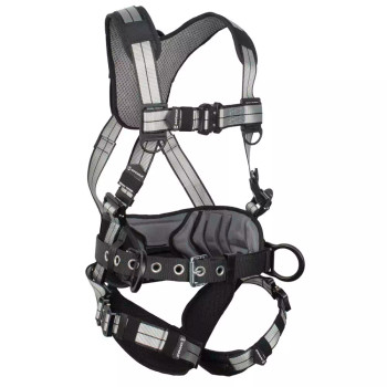Safewaze PRO+ Slate Construction Harness: Alu 3D, Alu QC Chest/Legs (XL) - 021-1821