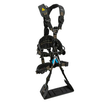 Safewaze Arc Flash Wind & Tower Harness: 5D, Removable Seat, QC Legs (S/M) - 024-1385