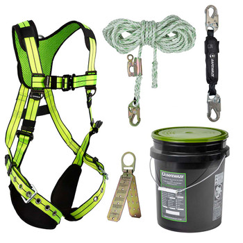 Safewaze PRO+ Bucket Roof Kit: FS-FLEX185-2X, FS700-50GA, FS8800SP-H, FS870 - FS155-2X