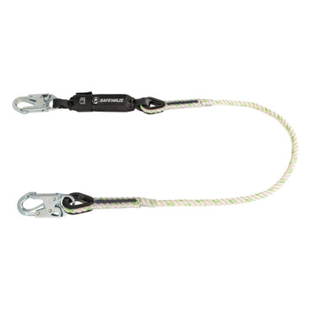 Safewaze PRO 6' Rope Energy Absorbing Lanyard: Snap Hooks - FS33215