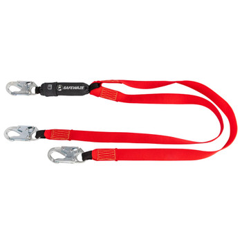Safewaze Welding 6' Energy Absorbing Lanyard: Dual Leg, Snap Hooks - FS77430-WE-DL