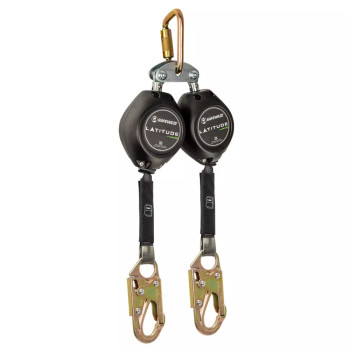 Safewaze Latitude HD 11' Web Dual SRL: FS-EX313, Carabiner, Snap Hook - FS-FSP14095-W