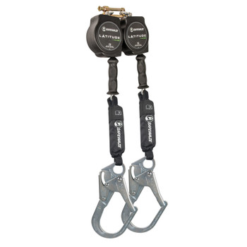 Safewaze Latitude HD 10' Dual Cable SRL: SW-9012 BWB, Rebar Hooks - SW8008-10-RBH-DL