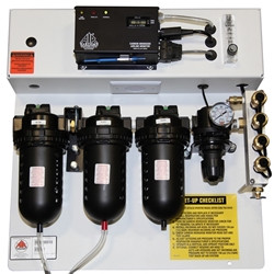 Air Systems Panel Mounted 100 CFM Grade D Air Filtration Carbon Monoxide 4 Outlets BB100-COPM