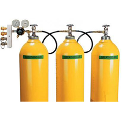 Air Systems 3 Bottle Breathing Air Assembly 6000 PSI CGA-702 No Cylinders CBA3-702NB