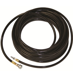 Air Systems 3/8" Black Breathing Air Hose 25 Feet Length 1/4" Schrader Fittings H-25-3S