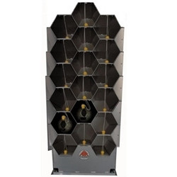 Air Systems 18 Cylinder SCBA Rack Aluminum 60"H With Thread Savers AK24-18TS