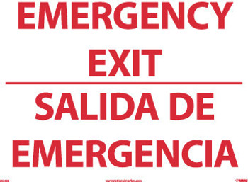 Walk On Floor Sign - 17" Dia. - Textured Non-Slip Surface - Emergency Exit - WFS25