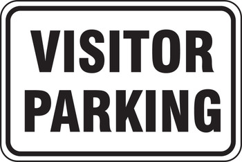 Traffic Sign: Visitor Parking 18" x 24" Engineer Grade Reflective Aluminum (.080) 1/Each - FRP213RA