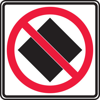 TRAFFIC SIGN - NO DANGER GOODS 24" x 24" High Intensity Prismatic 1/Each - FRR017HP