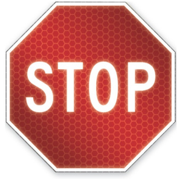 Traffic Sign: Stop 30" x 30" - FRR060